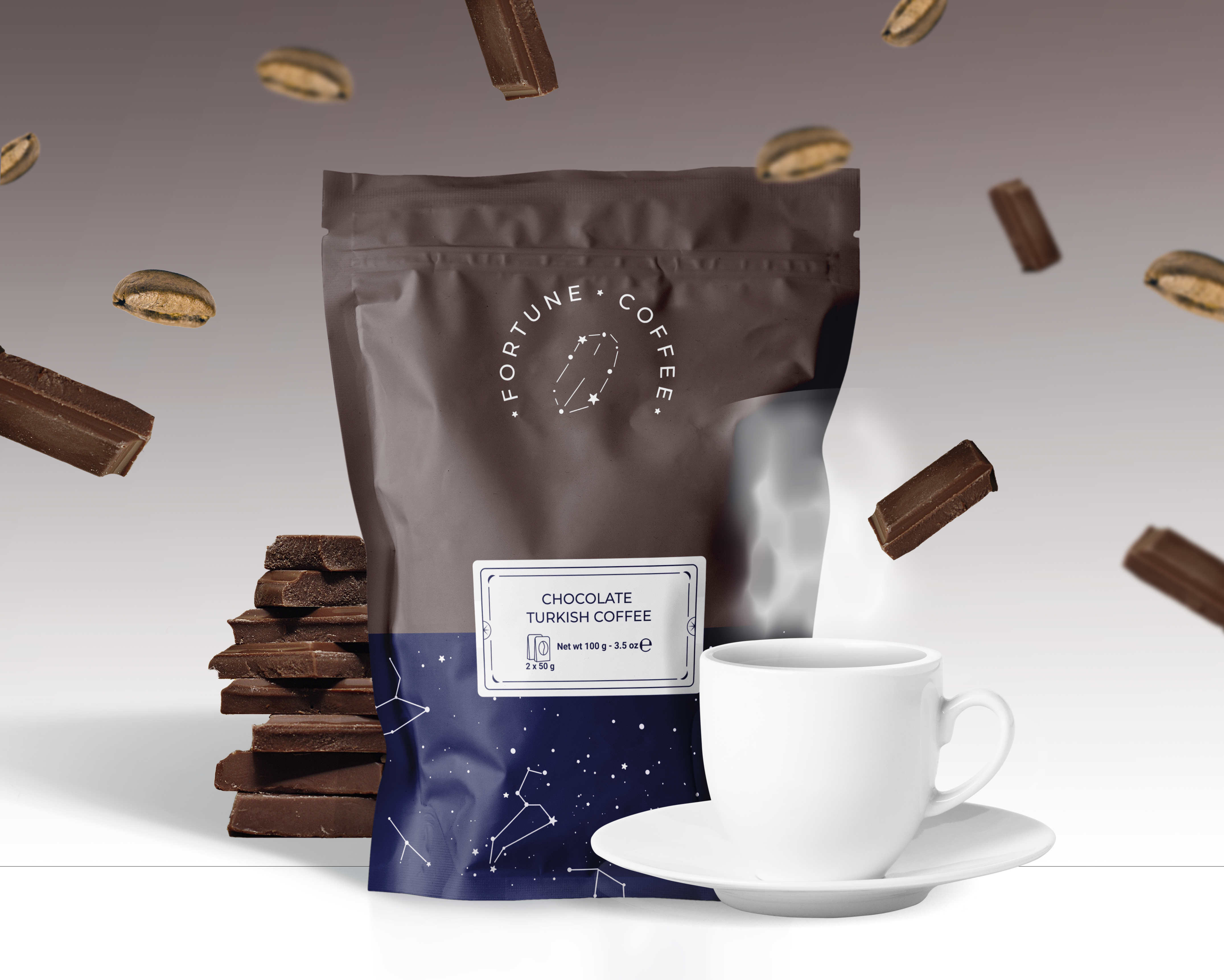 Fortune Coffee chocolate flavor product visual